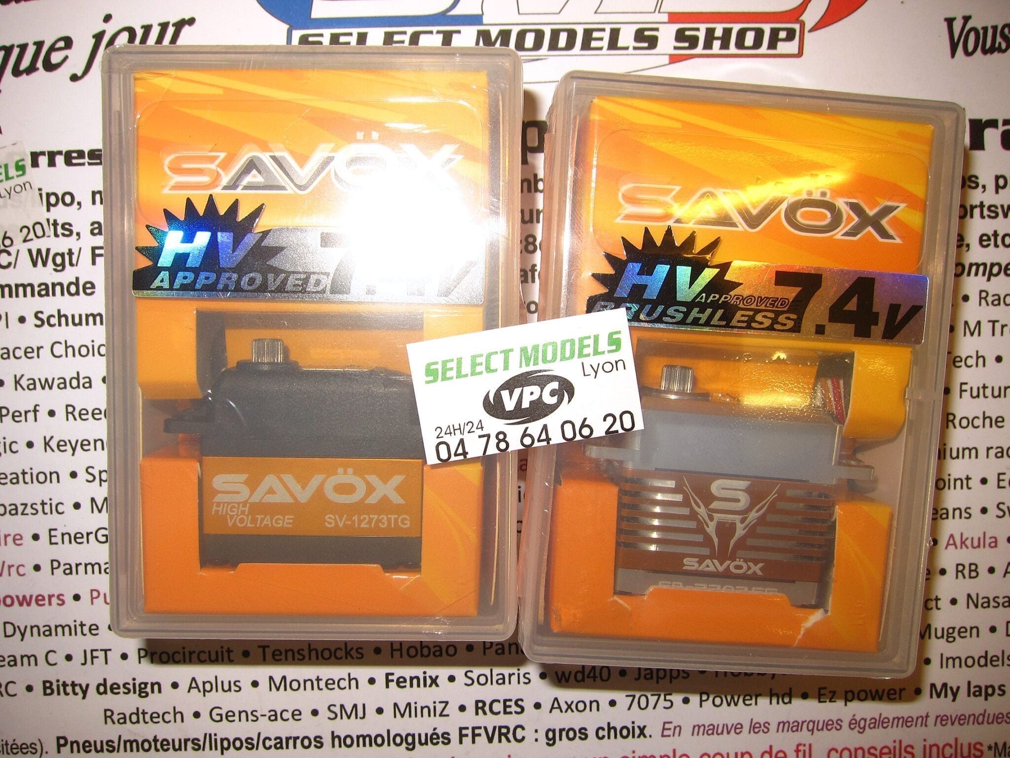 2 Servos Savox digitaux 7.4V