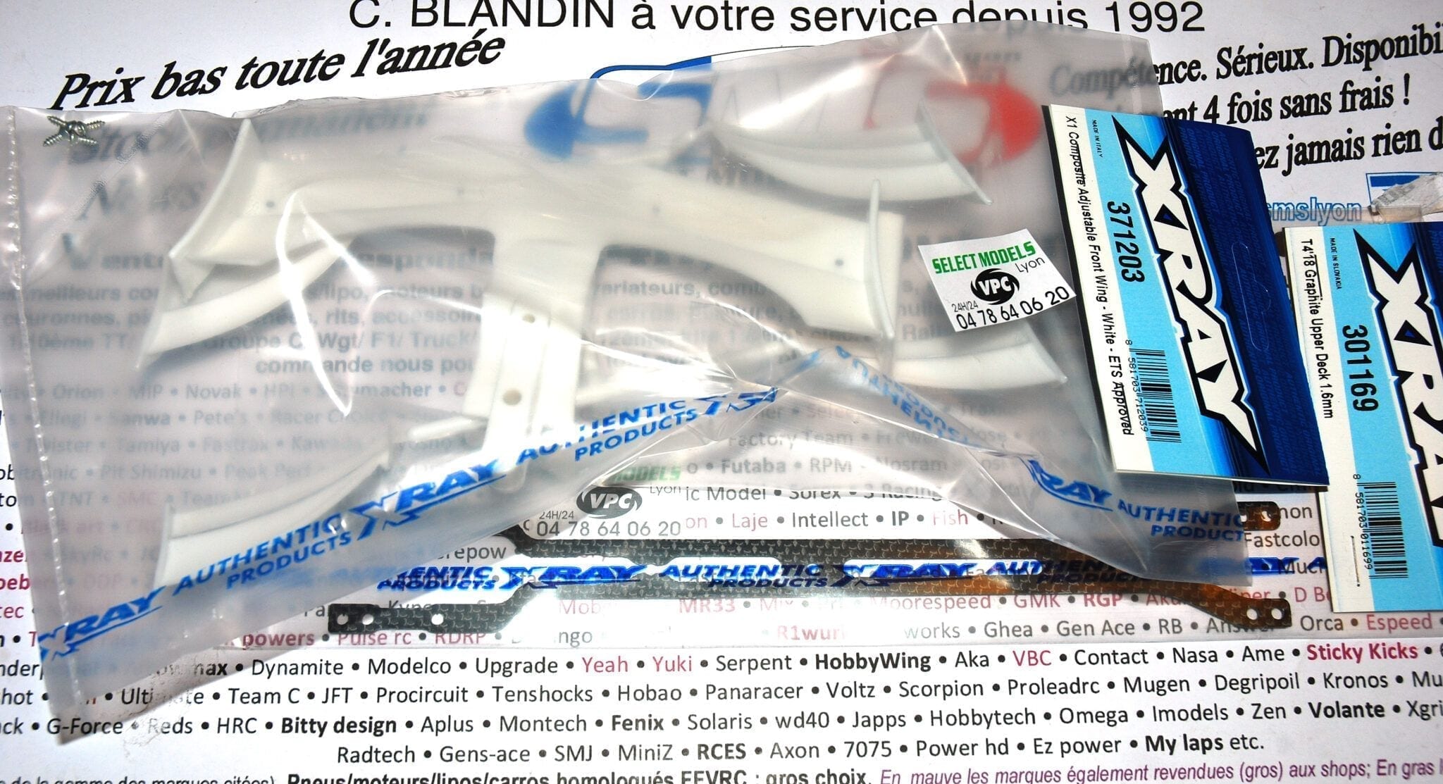 News XRAY : aileron av f1 et platine t4 2018