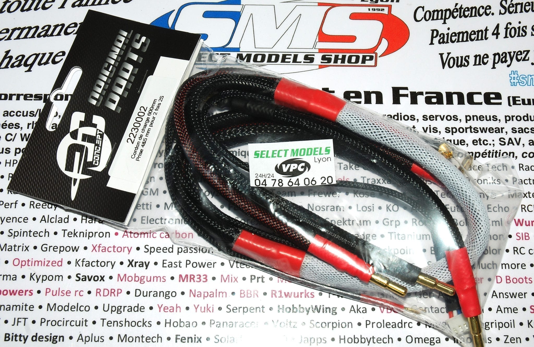 Cordon RC Concept pour charger deux 2s sur un chargeur 1 sortie