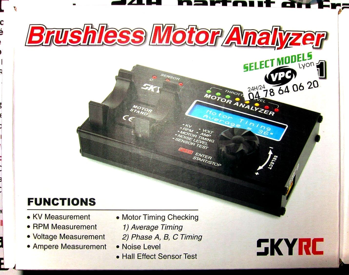 Brushless motor analyzer sky rc