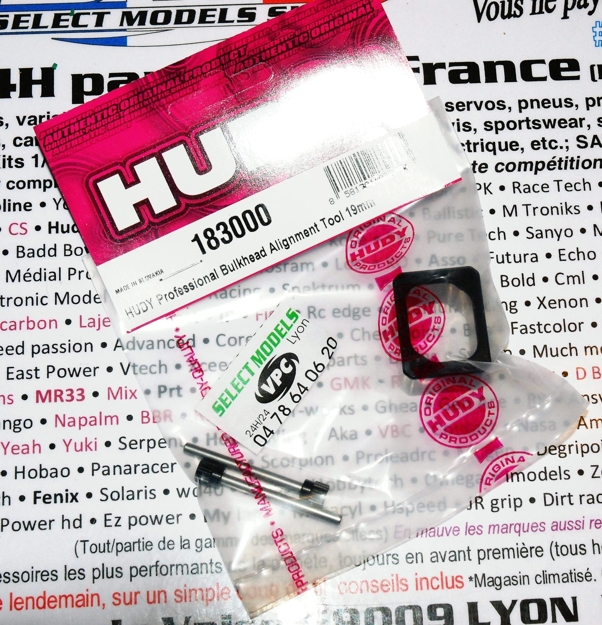 Outil alignement Hudy pour cellules 19mm