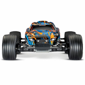 37076-4-ORNGX RUSTLER 4X2 VXL BRUSHLESS Orange X Traxxas