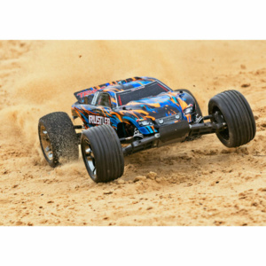 37076-4-ORNGX RUSTLER 4X2 VXL BRUSHLESS Orange X Traxxas