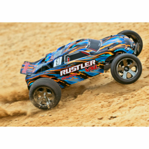 37076-4-ORNGX RUSTLER 4X2 VXL BRUSHLESS Orange X Traxxas