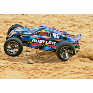 37076-4-ORNGX RUSTLER 4X2 VXL BRUSHLESS Orange X Traxxas