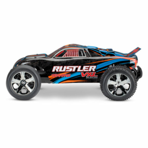 37076-4-ORNGX RUSTLER 4X2 VXL BRUSHLESS Orange X Traxxas