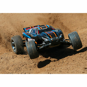 37076-4-ORNGX RUSTLER 4X2 VXL BRUSHLESS Orange X Traxxas